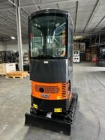 1-Ton Mini Cabin Excavator – 13.5HP Briggs & Stratton Engine 2116 lbs Closed Cab Digger (AGT Industrial)