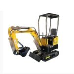 1-Ton Mini Compact Excavator – 13.5HP Briggs & Stratton Engine Micro Crawler Digger (AGT-H12)