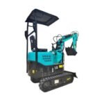 1-Ton Mini Small Excavator – 13.5HP Briggs & Stratton Engine Micro Crawler Digger (AGT-KAT12)