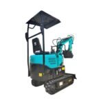 1-Ton Mini Small Excavator – 13.5HP Briggs & Stratton Engine Micro Crawler Digger (AGT-KAT12)