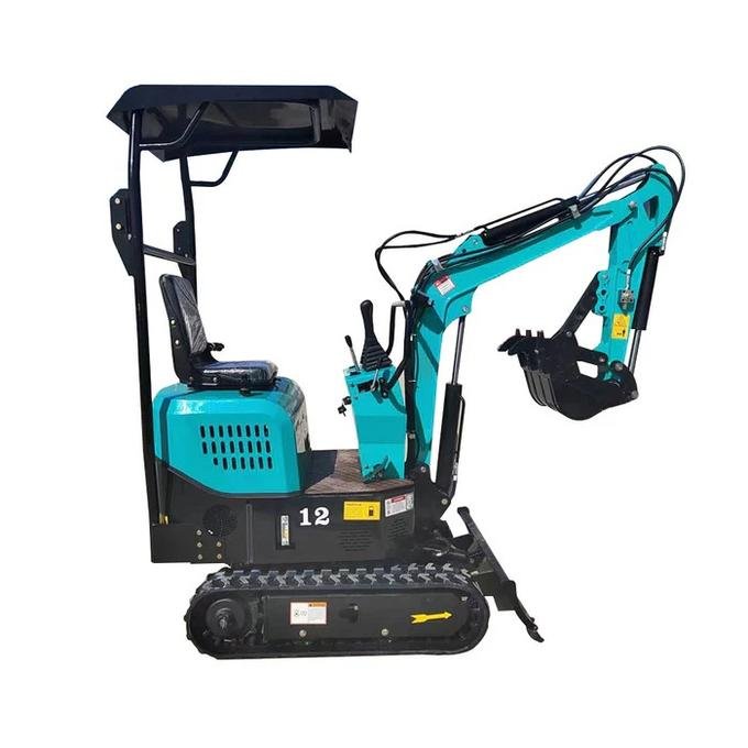 1-Ton Mini Small Excavator – 13.5HP Briggs & Stratton Engine Micro Crawler Digger (AGT-KAT12)