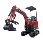 1-Ton Mini Small Excavator – 13.5HP Briggs & Stratton Engine with Factory Hydraulic Thumb (AGT Industrial)