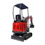 1-Ton Mini Small Excavator – 13.5HP Briggs & Stratton Engine with Factory Hydraulic Thumb (AGT Industrial)