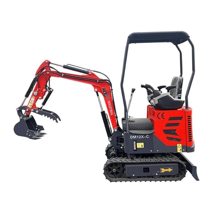 1-Ton Mini Small Excavator – 13.5HP Briggs & Stratton Engine with Factory Hydraulic Thumb (AGT Industrial)