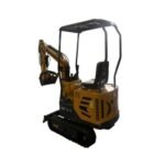 1-Ton Mini Small Excavator – 13.5HP Briggs & Stratton Engine with Hydraulic Thumb and Swing Boom (AGT Industrial)