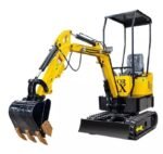 1-Ton Mini Small Excavator – 13.5HP Briggs & Stratton Gasoline Engine EPA-Certified Micro Crawler Digger