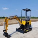 1-Ton Mini Small Excavator – 13.5HP Briggs & Stratton Gasoline Engine EPA-Certified Micro Crawler Digger