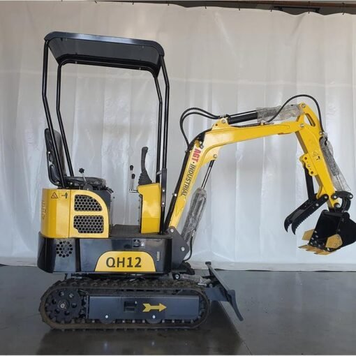 1-Ton Mini Small Excavator – 13.5HP Briggs & Stratton Gasoline Engine Micro Crawler Digger (AGT Industrial)