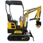 1-Ton Mini Small Excavator – 13.5HP Briggs & Stratton Gasoline Engine Micro Crawler Digger (AGT Industrial)