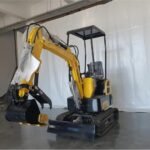 1-Ton Mini Small Excavator – 13.5HP Briggs & Stratton Gasoline Engine Micro Crawler Digger (AGT Industrial)