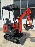 1-Ton Mini Small Excavator – 13.5HP Briggs & Stratton Gasoline Engine Micro Crawler Digger (AGT-DJ14)