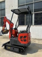 1-Ton Mini Small Excavator – 13.5HP Briggs & Stratton Gasoline Engine Micro Crawler Digger (AGT-DJ14)