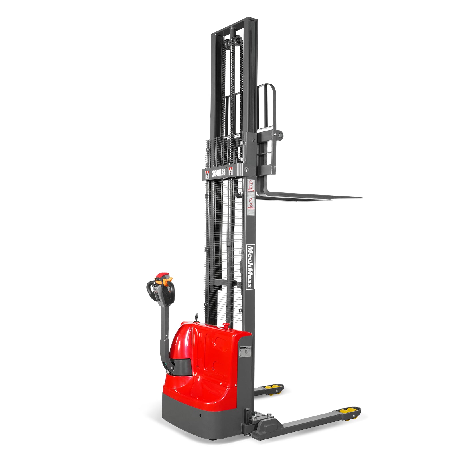 2640lbs Electric Straddle Stacker, 118" Lift, Adjustable Legs & Forks, F26-118SLA 2640lbs Electric Straddle Stacker, 118" Lift, Adjustable Legs & Forks, F26-118SLA