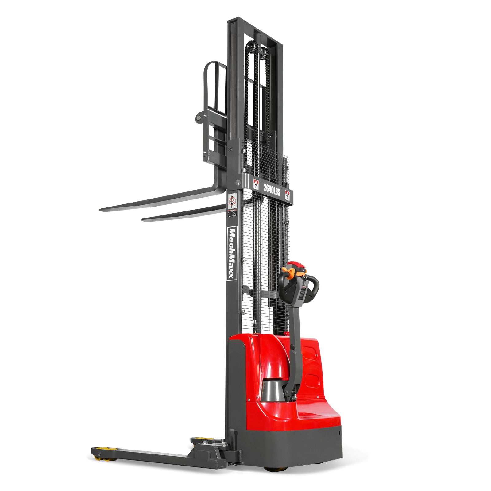 2640lbs Lithium-ion Electric Straddle Stacker, 118" Lift, Adjustable Legs & Forks, F26-118S 2640lbs Lithium-ion Electric Straddle Stacker, 118" Lift, Adjustable Legs & Forks, F26-118S