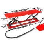 Stationary Electric Hydraulic Parallel Double Scissor Lift Table 3300lb Capacity, 108.3" x 31.5" Platform, 33.9" Lift Height, UL Certified Motor, ELT33P - Image 6