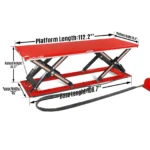 Stationary Electric Hydraulic Parallel Double Scissor Lift Table 6600lb Capacity, 112.9" x 39.4"Platform, 34.3"Lift Height, UL Certified Motor, ELT66P - Image 2