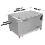 207 Gal / 785L Heavy Duty Industrial Ultrasonic Parts Washer, 28kHz 96 Transducers, Oil Skimmer, SS304 Tank, 22kW Heater, 208–240V 3 Phase Power - Image 6