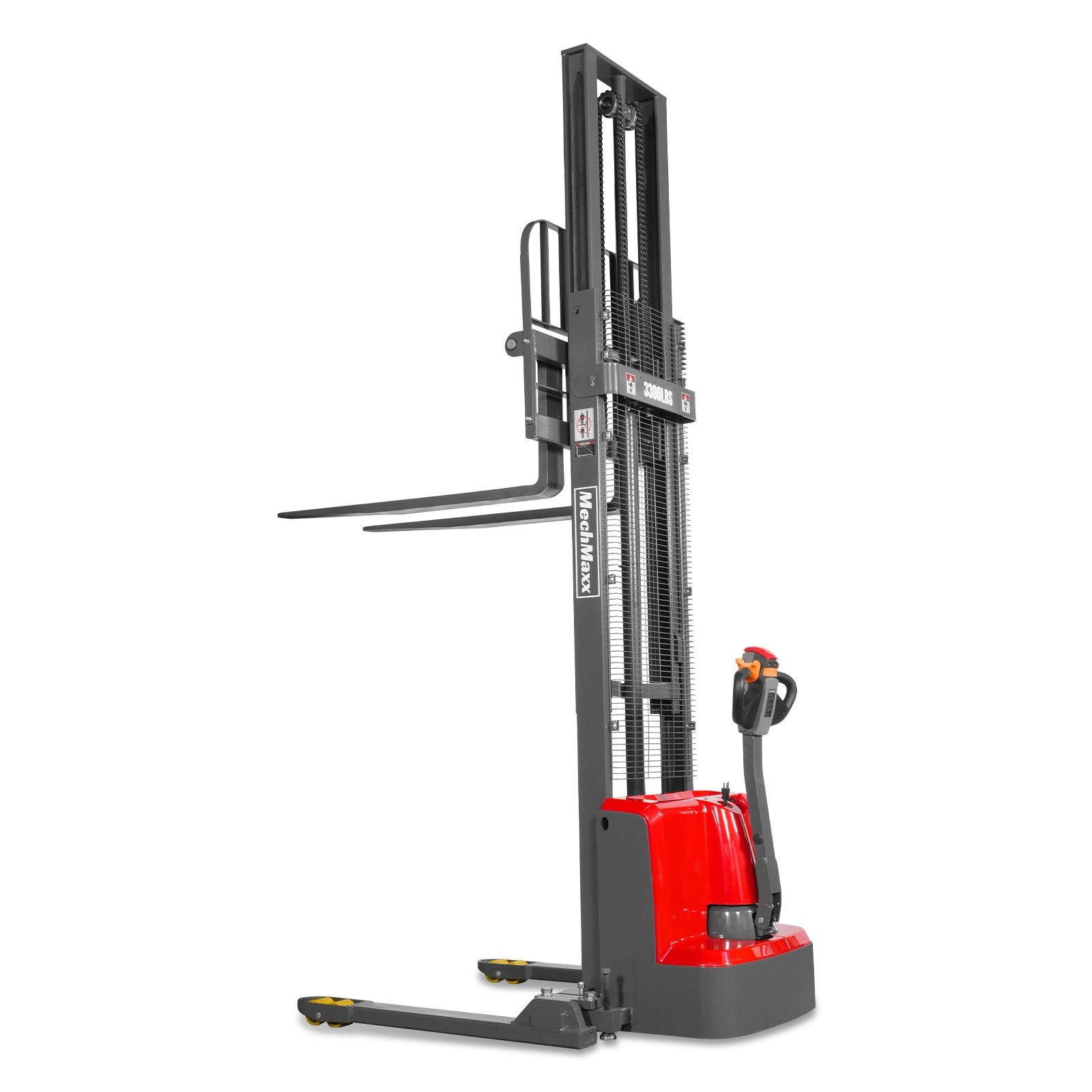 3300lbs Electric Straddle Stacker, 138" Lift, Adjustable Legs & Forks, F33-138SLA 3300lbs Electric Straddle Stacker, 138" Lift, Adjustable Legs & Forks, F33-138SLA
