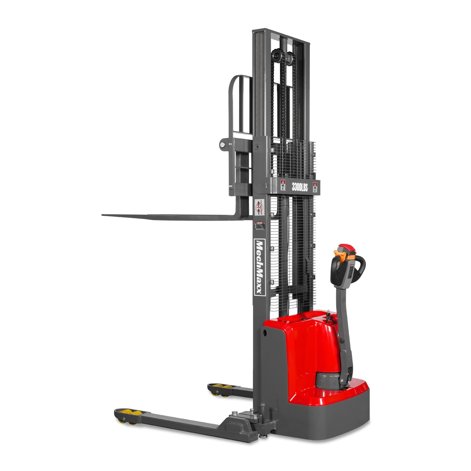3300lbs Electric Straddle Stacker, 98" Lift, Adjustable Legs & Forks, F33-98SLA 3300lbs Electric Straddle Stacker, 98" Lift, Adjustable Legs & Forks, F33-98SLA