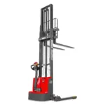 3300lbs Lithium-ion Electric Straddle Stacker, 138" Lift, Adjustable Legs & Forks, F33-138S
