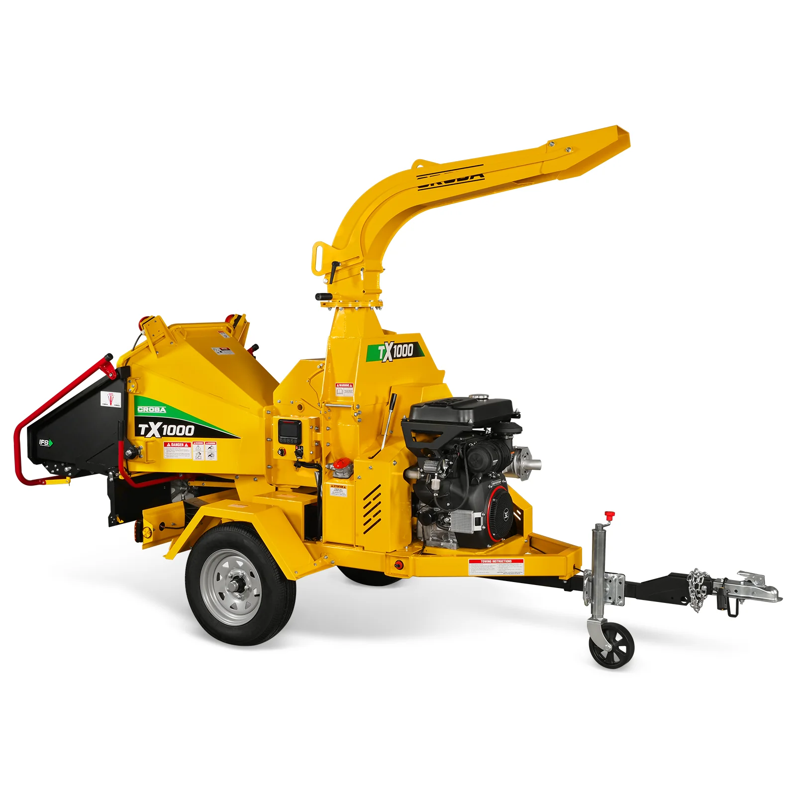 35hp 1000cc ZONSEN E-Start 8 inch Gas Powered Commerical Wood Chipper with Intelligent Hydraulic Feeding System , CROBA TX1000 35hp 1000cc ZONSEN E-Start 8 inch Gas Powered Commerical Wood Chipper with Intelligent Hydraulic Feeding System , CROBA TX1000