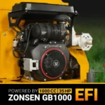 35hp 1000cc ZONSEN E-Start 8 inch Gas Powered Commerical Wood Chipper with Intelligent Hydraulic Feeding System , CROBA TX1000
