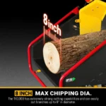 35hp 1000cc ZONSEN E-Start 8 inch Gas Powered Commerical Wood Chipper with Intelligent Hydraulic Feeding System , CROBA TX1000
