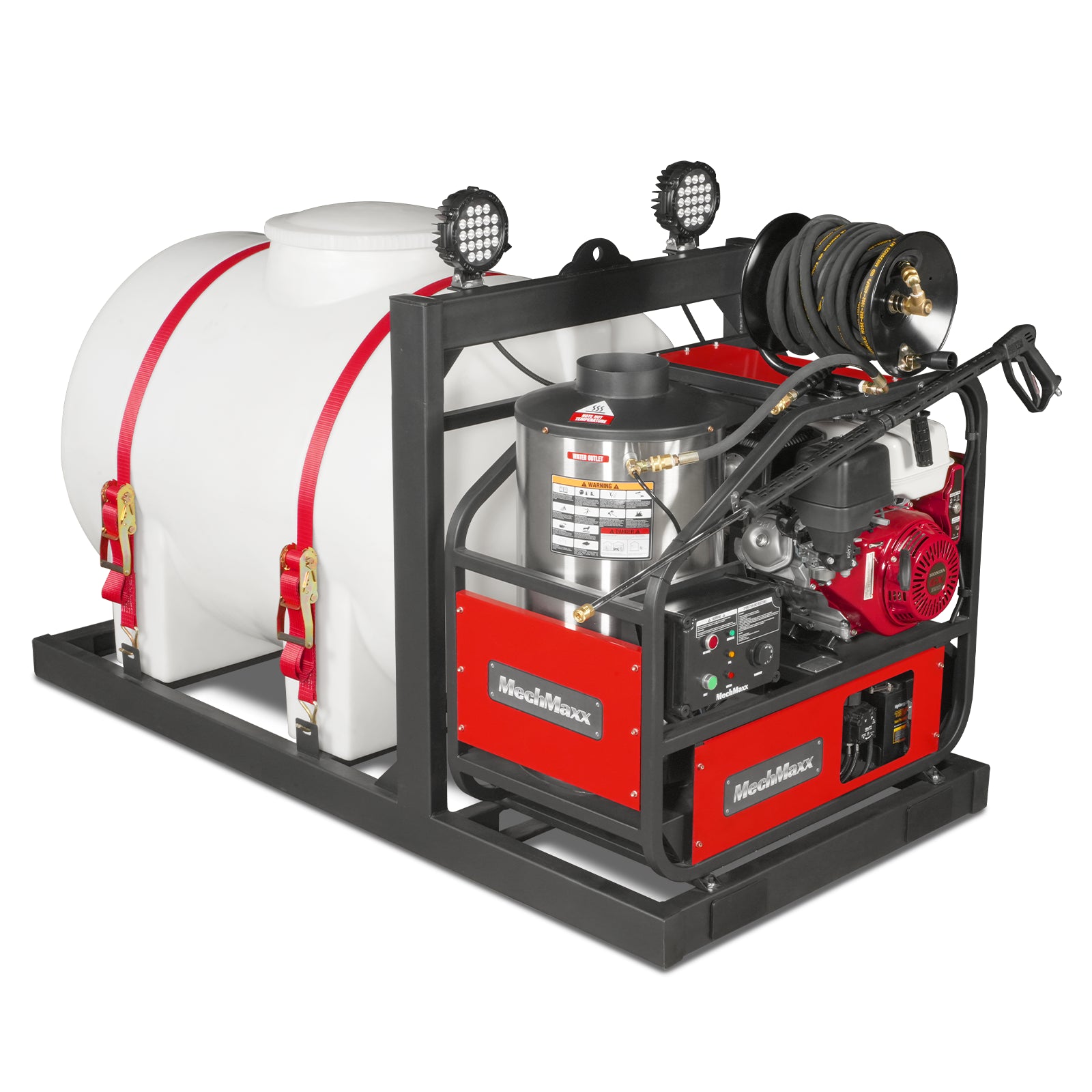 4000 PSI 4 GPM HONDA E-Start Engine Hot Water Pressure Washer Skid Mounted with 245 Gal Tank, HPW40HBT 4000 PSI 4 GPM HONDA E-Start Engine Hot Water Pressure Washer Skid Mounted with 245 Gal Tank, HPW40HBT