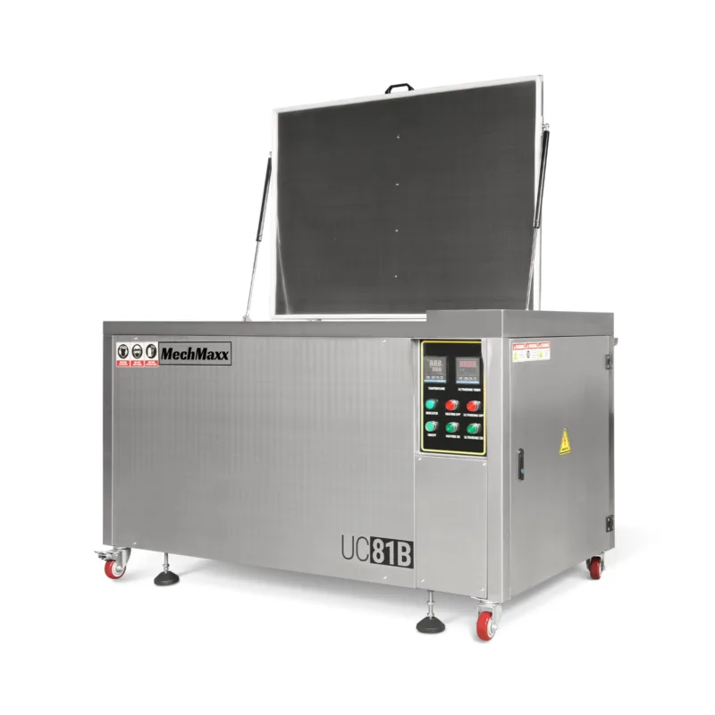 81 Gal / 308L Heavy Duty Industrial Ultrasonic Parts Washer, 28kHz 40 Transducers, SS304 Tank, 10kW Heater, 208–240V 3 Phase Power