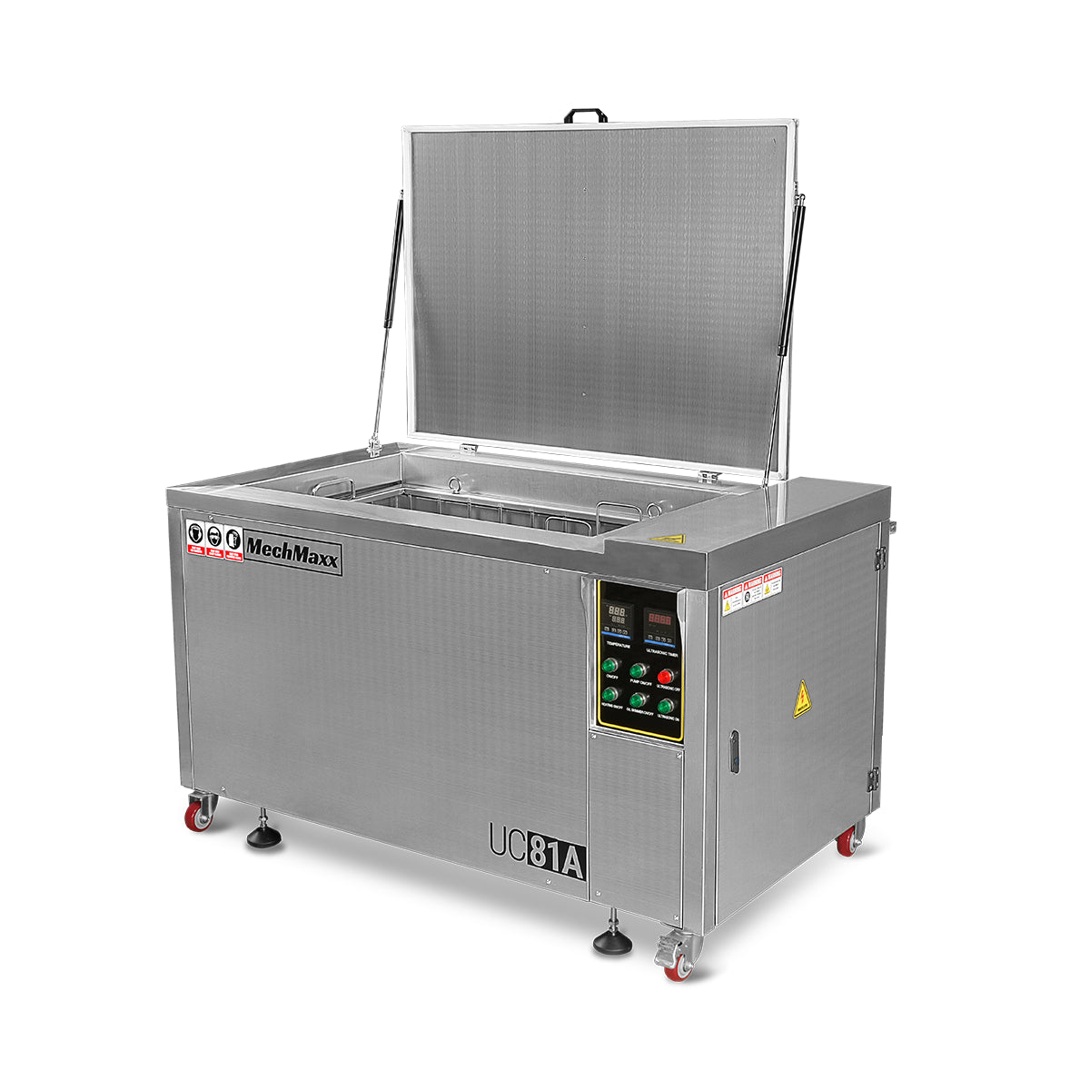 81 Gal / 308L Heavy Duty Industrial Ultrasonic Parts Washer, 28kHz 40 Transducers, Oil Skimmer, SS304 Tank, 10kW Heater, 208–240V 3 Phase Power 81 Gal / 308L Heavy Duty Industrial Ultrasonic Parts Washer, 28kHz 40 Transducers, Oil Skimmer, SS304 Tank, 10kW Heater, 208–240V 3 Phase Power