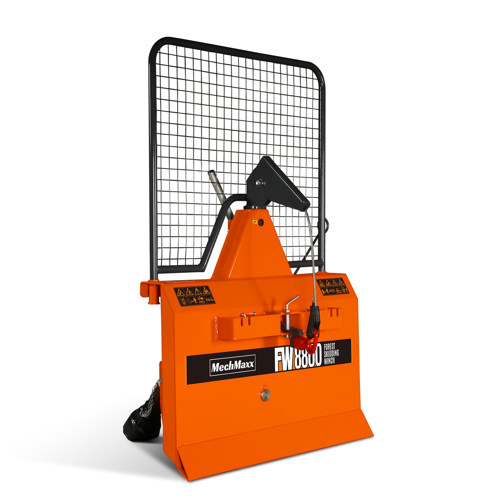 8800lbs 3-Point Hitch Forestry Log Skidding Winch, 200ft Cable Length, 25-60 HP Tractor, Category 1 Hookup, FW8800 8800lbs 3-Point Hitch Forestry Log Skidding Winch, 200ft Cable Length, 25-60 HP Tractor, Category 1 Hookup, FW8800