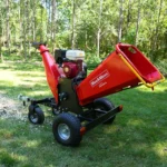 6 inch HONDA E-Start Gasoline Engine Powered 4 - Wheel Drum Wood Chipper with Taillight , B150 - Image 2