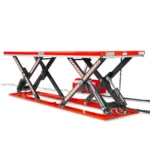 Stationary Electric Hydraulic Parallel Double Scissor Lift Table 3300lb Capacity, 108.3" x 31.5" Platform, 33.9" Lift Height, UL Certified Motor, ELT33P - Image 4