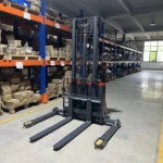 2640lbs Electric Straddle Stacker, 118" Lift, Adjustable Legs & Forks, F26-118SLA - Image 3