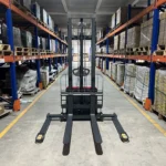 3300lbs Electric Straddle Stacker, 118" Lift, Adjustable Legs & Forks, F33-118SLA - Image 2