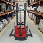 3300lbs Electric Straddle Stacker, 118" Lift, Adjustable Legs & Forks, F33-118SLA - Image 4