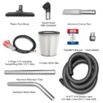 Industrial Wet/Dry Vacuum Cleaner with HEPA Filter Continuous Duty 8.6 HP 364 CFM 26.4 Gallon - 230V 3Phase, IVB230 - Image 3