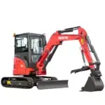 HUAYEE HY35C 3.5-Ton Mini Excavator – Premium Enclosed Cab Crawler | 24HP Genuine Yanmar Diesel Power