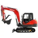 HUAYEE HY60C 6-Ton Industrial Mini Excavator – Premium Yanmar Engine Heavy-Duty Crawler Digger with Enclosed Cab