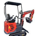 1-Ton Mini Small Excavator – 13.5HP Engine with Advanced Pilot System & Factory Hydraulic Thumb (AGT Industrial Updated Model)
