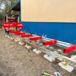 32" Portable Sawmill (5 x Blades Included), KOHLER CH440 429cc E-Start Gasoline Engine, 26.5" Board Width, 20' Track Length (13' Track Length + 6.4' Track Extension Included) ,... - Image 3