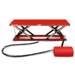 Stationary Electric Hydraulic Parallel Double Scissor Lift Table 3300lb Capacity, 108.3" x 31.5" Platform, 33.9" Lift Height, UL Certified Motor, ELT33P