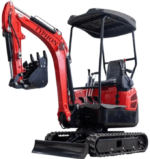 TYPHON LUX Heavy-Duty Mini Excavator – 4000 lbs Rubber Track Digger with Kubota Diesel Engine