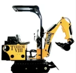 TYPHON TERROR On Tracks VIII Heavy-Duty Mini Excavator – 800kg Ultra-Compact Digger with High-Resistance Rubber Tracks