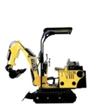 TYPHON TERROR On Tracks VIII Heavy-Duty Mini Excavator – 800kg Ultra-Compact Digger with High-Resistance Rubber Tracks