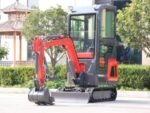 TYPHON TERROR ONE 1.1-Ton Mini Cabin Excavator – High-Performance Micro Crawler Trench Digger with Enclosed Cab