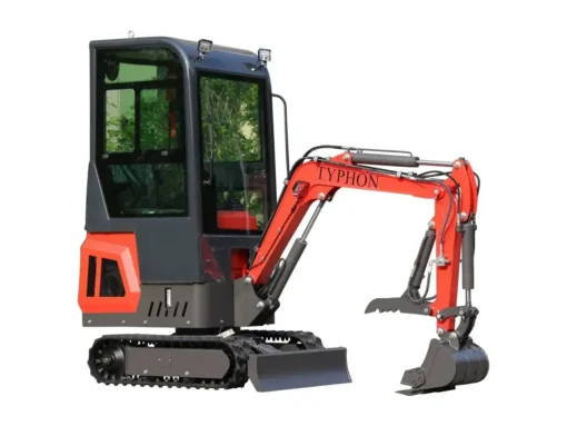 TYPHON TERROR ONE 1.1-Ton Mini Cabin Excavator – High-Performance Micro Crawler Trench Digger with Enclosed Cab