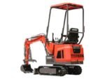 TYPHON TERROR ONE STORM 1-Ton Mini Excavator – High-Performance Micro Crawler Trench Digger with Protective Canopy