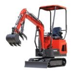 TYPHON TERROR ONE STORM 1-Ton Mini Excavator – High-Performance Micro Crawler Trench Digger with Protective Canopy