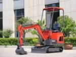 TYPHON TERROR ONE STORM 1-Ton Mini Excavator – High-Performance Micro Crawler Trench Digger with Protective Canopy